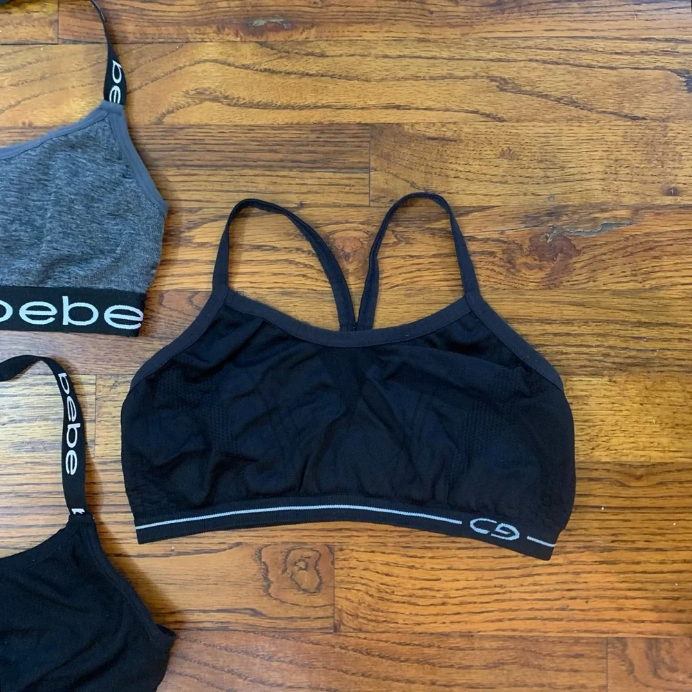 3 Girls Bras Sport Bras Athletic Activewear Top CG BEBE Brands 34 - 36 M - L